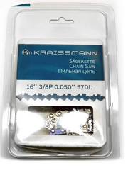 Цепь пильная Kraissmann 57 DL шаг 3/8" E&S «супер зуб»